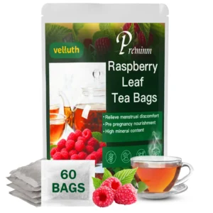 Raspberry leaf tea bag